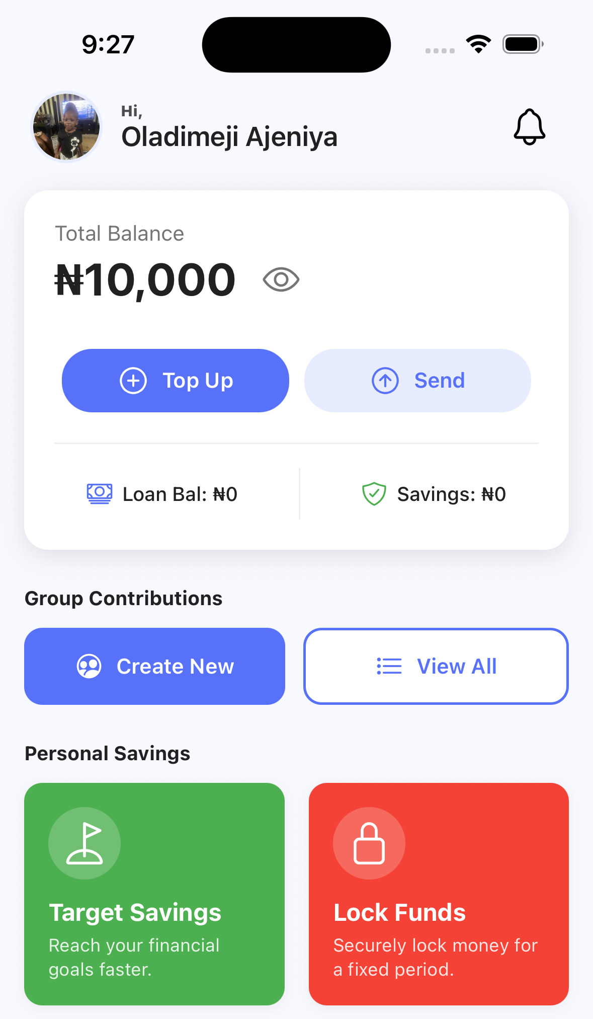 Icontribute App on a phone