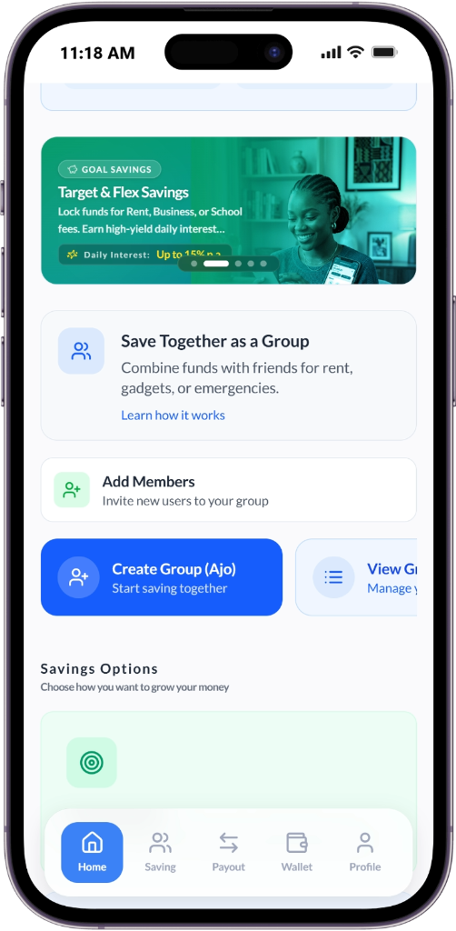 Group Dashboard Screen