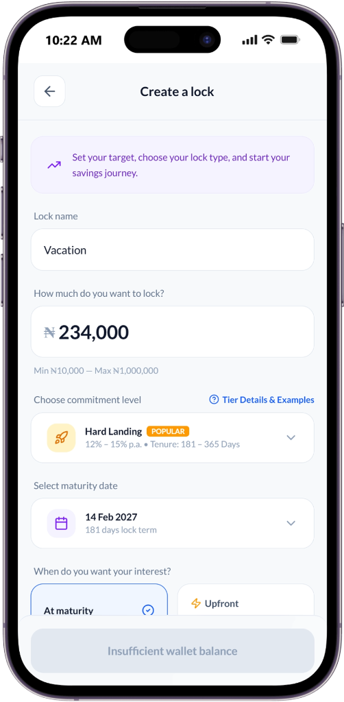 Create a Lock App Screen